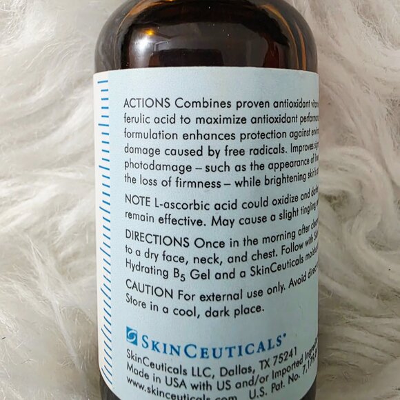 NWT SkinCeuticals Ferulic Vitamin C Serum Combination Antioxidant - Picture 4 of 7